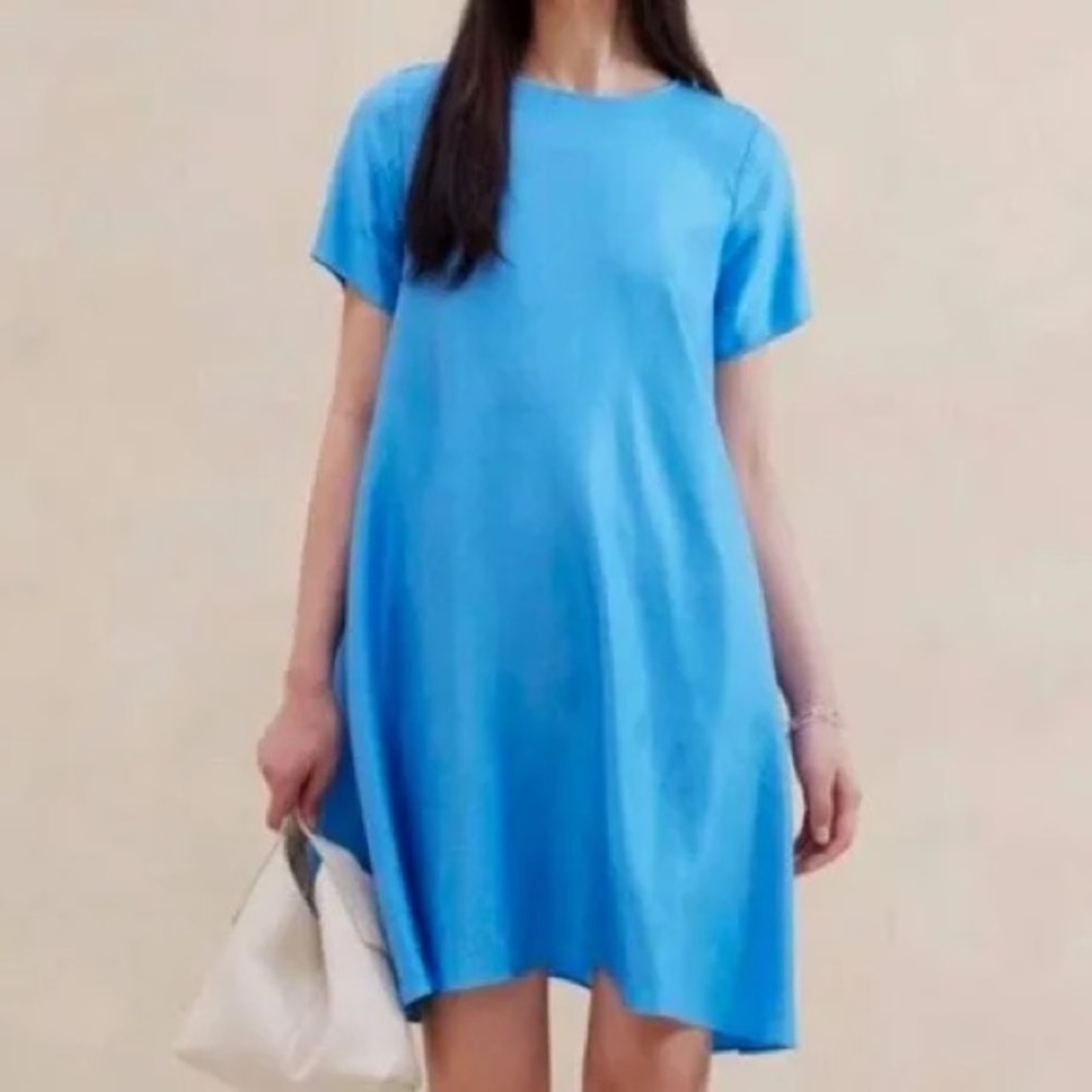Aurelia Linen-Blend Mini Dress